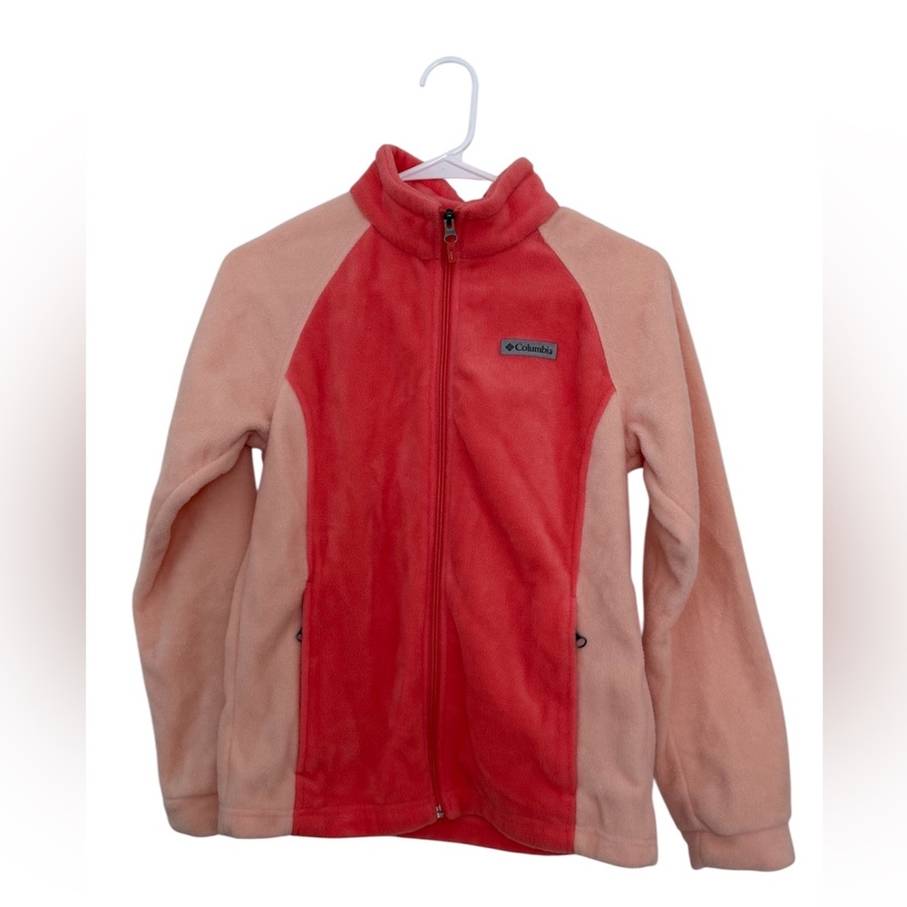 Columbia Coral and Peach Fleece Jacket